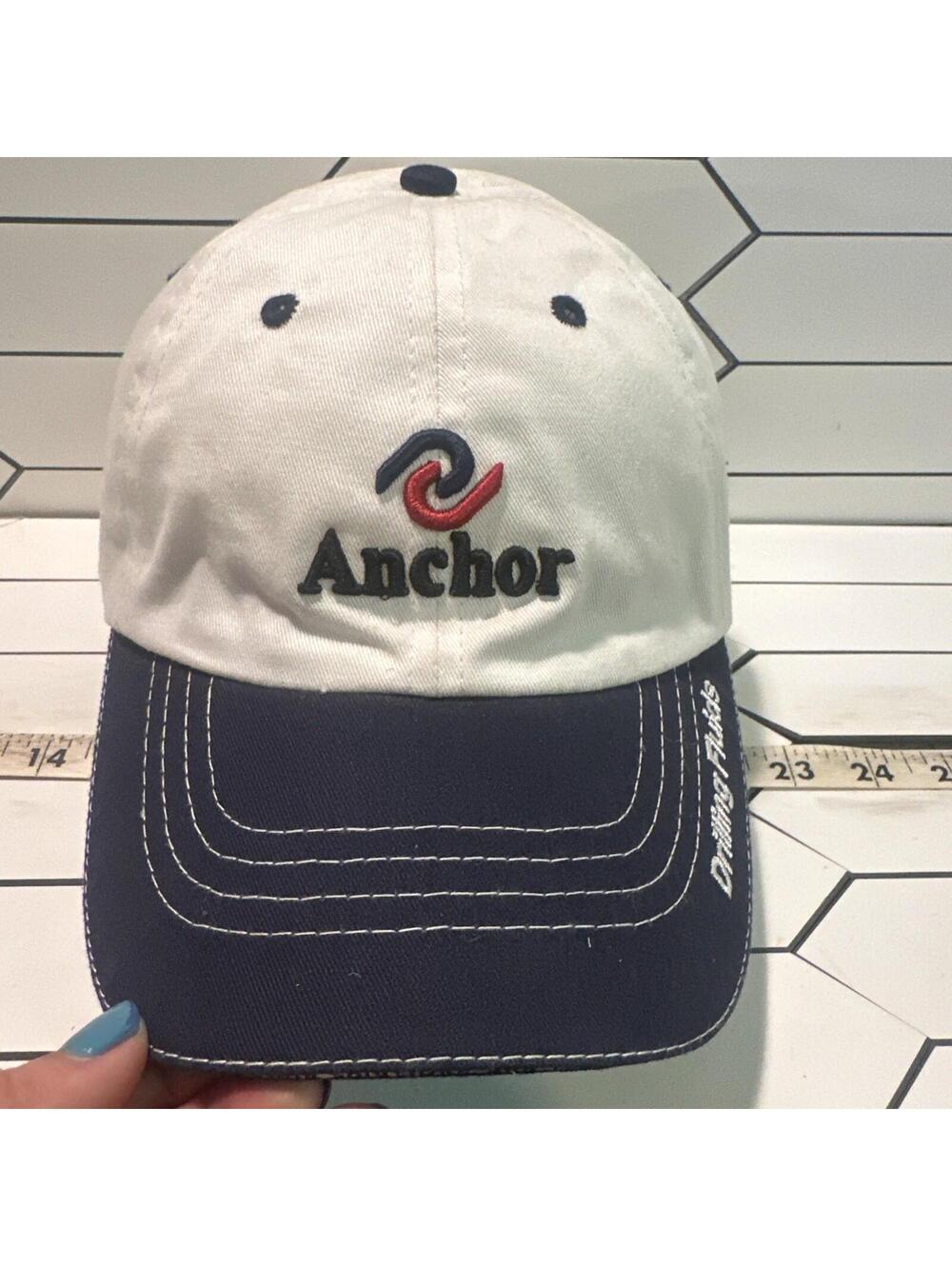 Anchor Oil & Gas Cap Raised Embroidery Drilling Hat